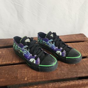 Monster Jam Grave Digger Boys Size 13 Shoes Youth Canvas Sneakers